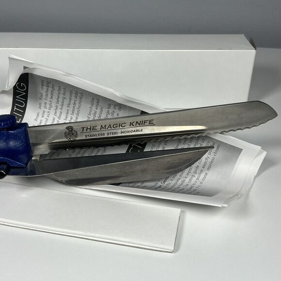 The Magic Knife Made In Germany Adjustable Thickness Serrated Kitchen Slicer 7" - Picture 3 of 5